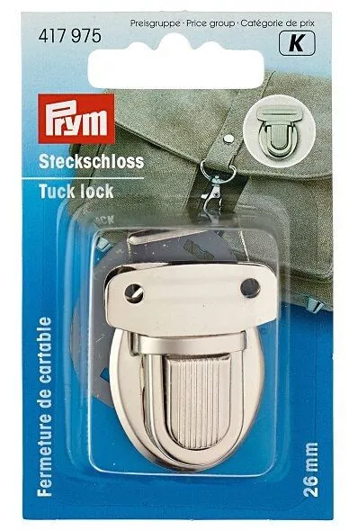 Prym 417975 Портфельный замок, 26x35 мм, серебро Prym 417975 Портфельный замок, 26x35 мм, серебро