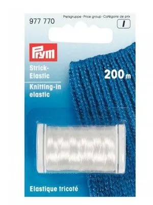 Prym 977770 Нить эластичная для вязания 200 м Prym 977770 Нить эластичная для вязания 200 м