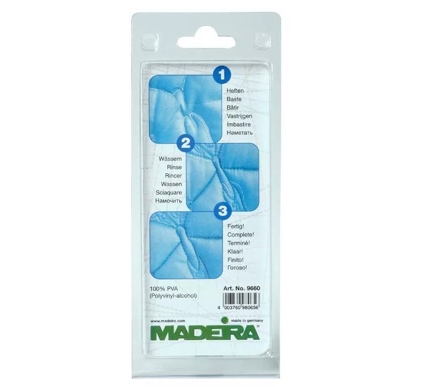 Madeira 9660 Нитки для наметки водорастворимые WASH AWAY, 200м Madeira 9660 Нитки для наметки водорастворимые WASH AWAY, 200м