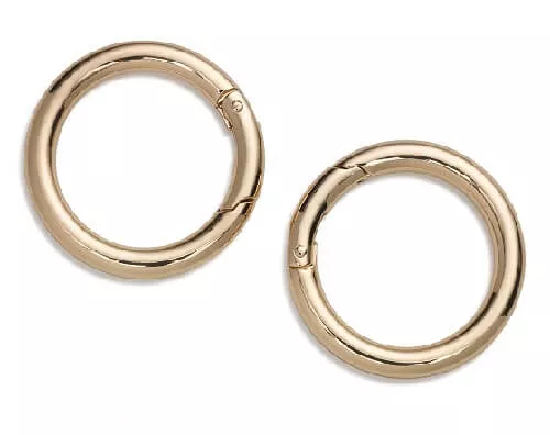 Prym 417894 Кольца для сумок 35 мм, цвет светлое золото (2 шт.) Prym 417894 Кольца для сумок 35 мм, цвет светлое золото (2 шт.)