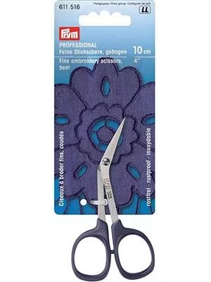 Prym 611516 Ножницы для вышивки, тонкие, изогнутые, 10 см Prym 611516 Ножницы для вышивки, тонкие, изогнутые, 10 см