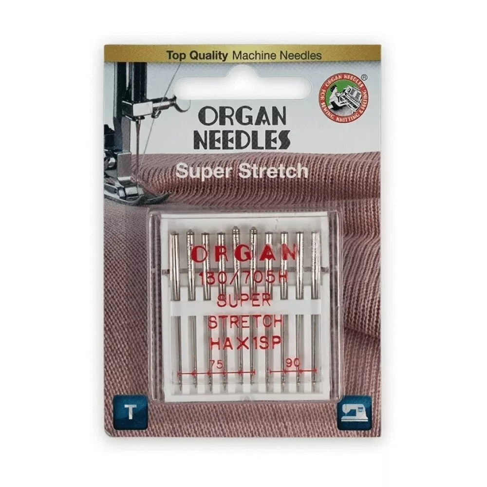 Иглы Organ Супер Стрейч, №75-90, 10 шт. Иглы Organ Супер Стрейч, №75-90, 10 шт.
