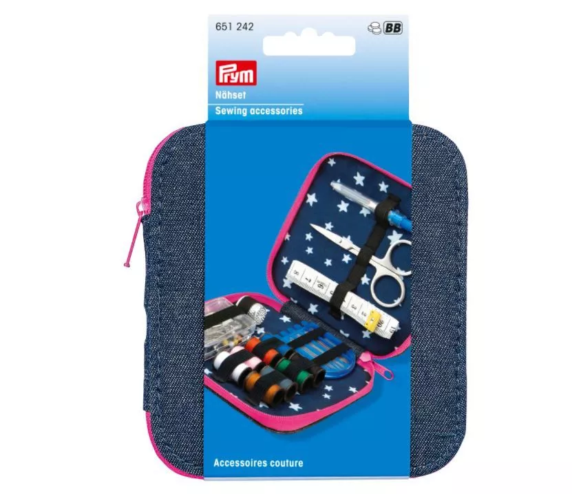 Prym 651242 Набор для шитья Jeans, розовая молния Prym 651242 Набор для шитья Jeans, розовая молния