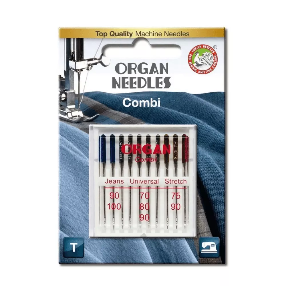 Иглы Organ Combi, №70-100, 10 шт. Иглы Organ Combi, №70-100, 10 шт.