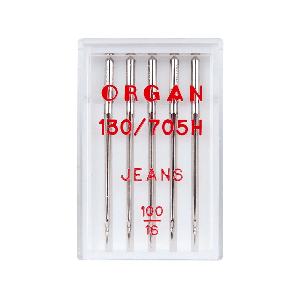 Иглы Organ Jeans (джинс) для швейных машин №100, 5 шт. – купить с доставкой  в Санкт-Петербурге