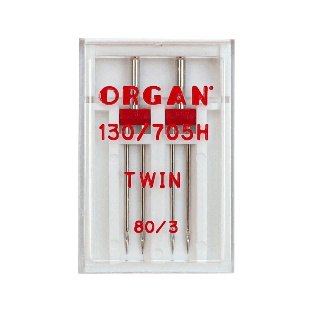 Иглы Organ двойные, № 80/3, 2 шт. – купить с доставкой в Санкт-Петербурге