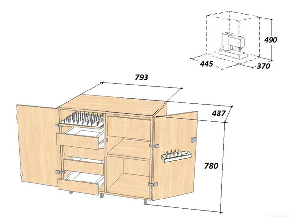 Стол для швейной машины своими руками с чертежами